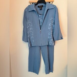 NWT Sag Harbor 3 Piece Pant Set - Size 10
